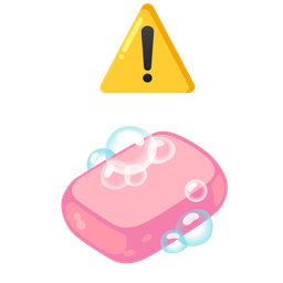 soap and warning