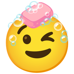 Soap and Winking face