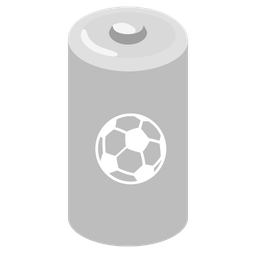 soccer ball and battery