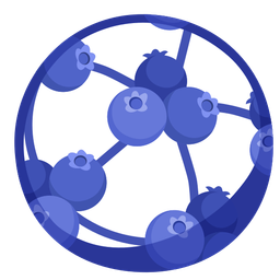 soccer ball and blueberries