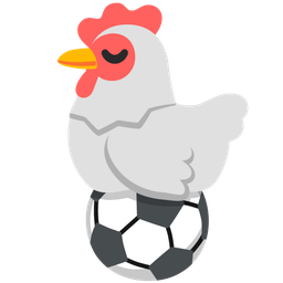 soccer ball and chicken