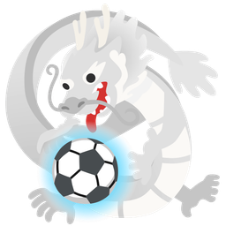 soccer ball and dragon