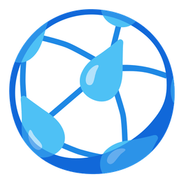 soccer ball and droplet