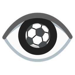 soccer ball and eye