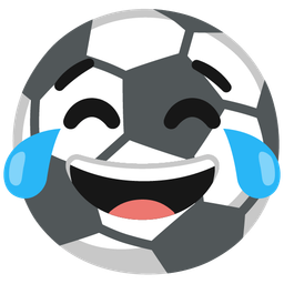 Soccer ball and Face with tears of joy