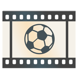 soccer ball and film frames