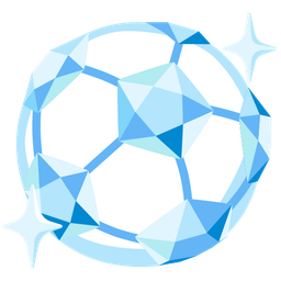 soccer ball and gem stone