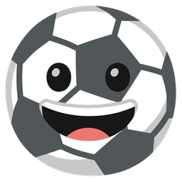 Soccer ball and Grinning face