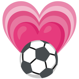 soccer ball and growing heart