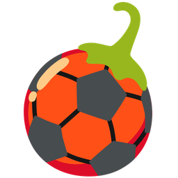 soccer ball and hot pepper