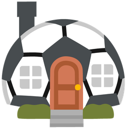 soccer ball and house