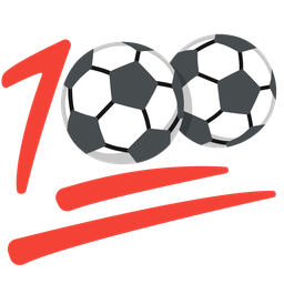 soccer ball and hundred points