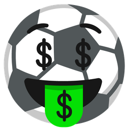 Soccer ball and Money-mouth face