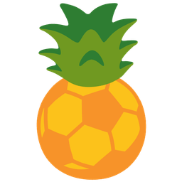 soccer ball and pineapple