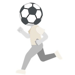 soccer ball and running shoe