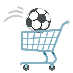 soccer ball and shopping cart