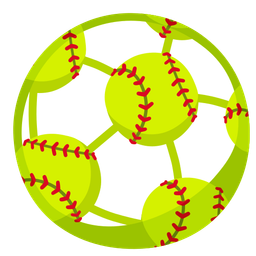 soccer ball and softball
