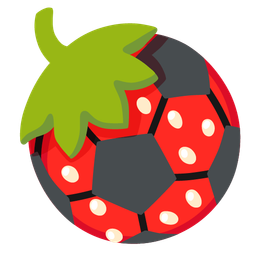 soccer ball and strawberry