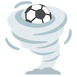 soccer ball and tornado
