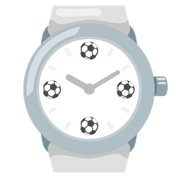 soccer ball and watch