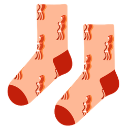 socks and bacon