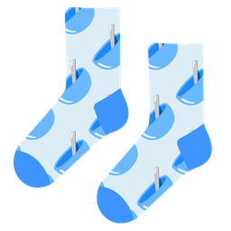 socks and bowl with spoon