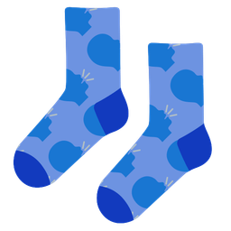 socks and busts in silhouette