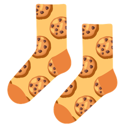 socks and cookie