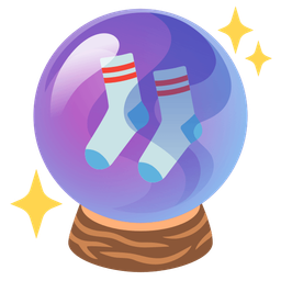 socks and crystal ball