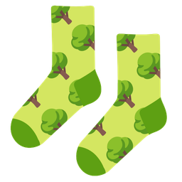 socks and deciduous tree