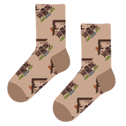 socks and derelict house