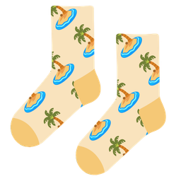 socks and desert island