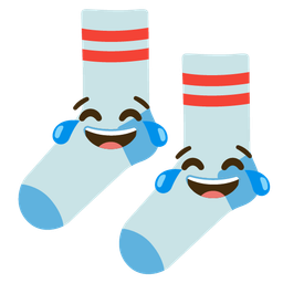 Socks and Face with tears of joy
