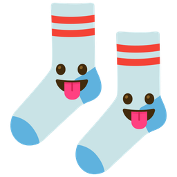 Socks and Face with tongue