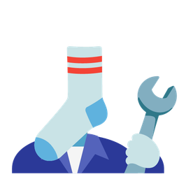 socks and hammer and wrench