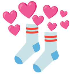 socks and heart with arrow