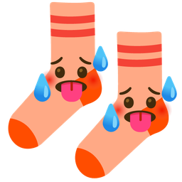 socks and hot face