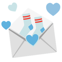 socks and love letter