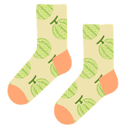 socks and melon