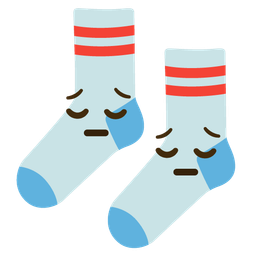 socks and pensive face