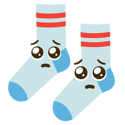socks and pleading face