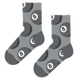 socks and pool 8 ball