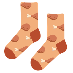 socks and poultry leg
