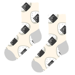 socks and rice ball