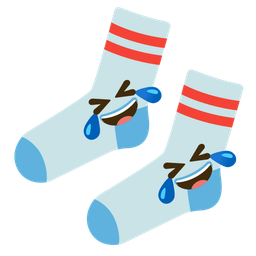 Socks and Rolling on the floor laughing