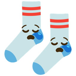 socks and sleepy face