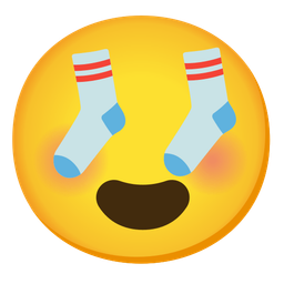 Socks and Smiling face with heart-eyes