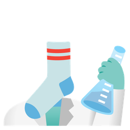socks and test tube