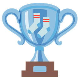 socks and trophy