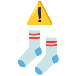 socks and warning
